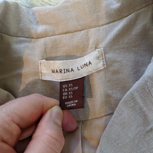 Marina Luna Linen Blazer - Picture 4 of 8